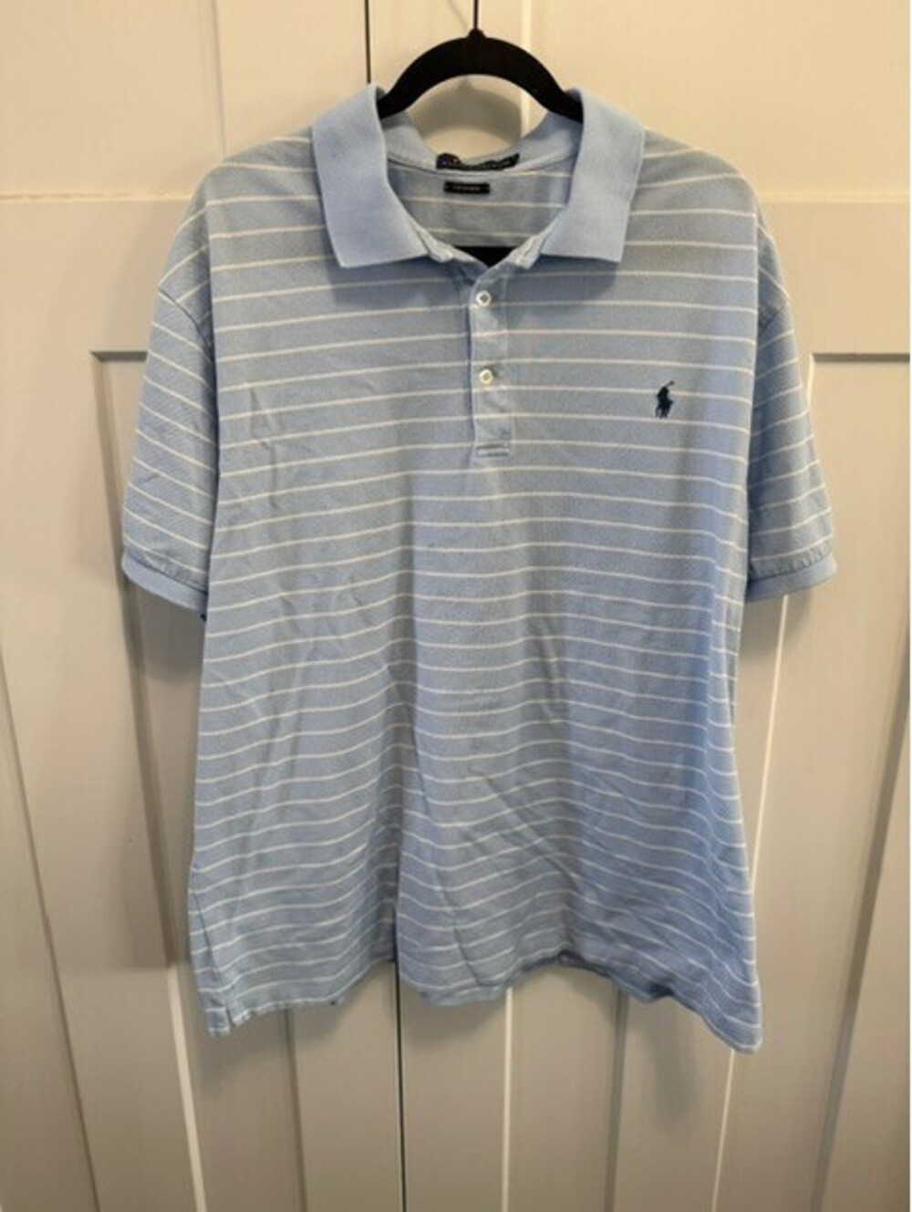 Polo Ralph Lauren blue/white striped relax fit stretch mesh size 2X